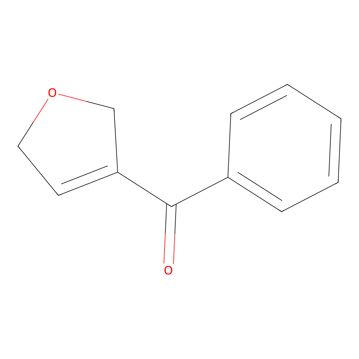 3-Benzoyl-2,5-dihydrofuran molecular structure, CAS 119476-25-4