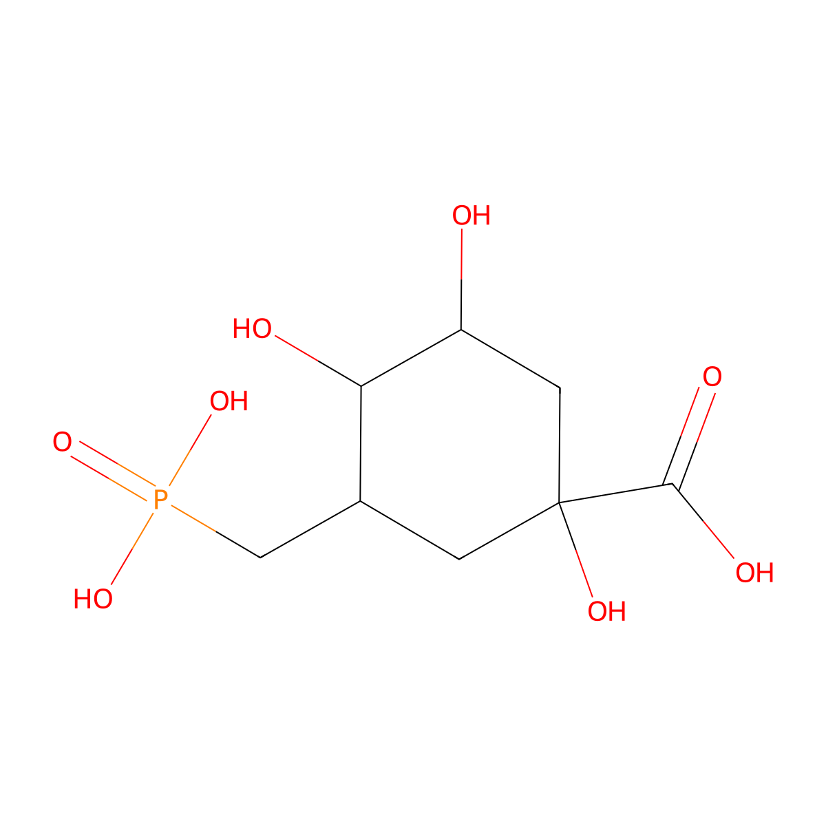 Carbaphosphonate molecular structure, CAS 119480-87-4