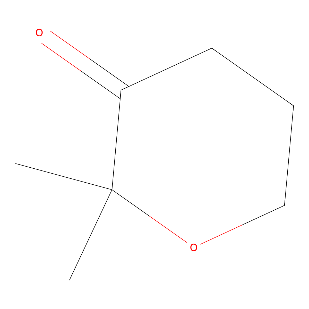 2,2-Dimethyloxan-3-one molecular structure, CAS 1194800-59-3
