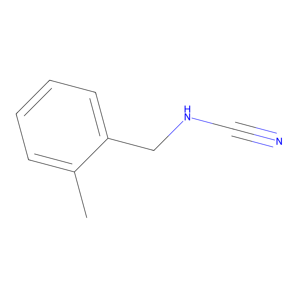 (2-Methylbenzyl)cyanamide molecular structure, CAS 1194814-78-2