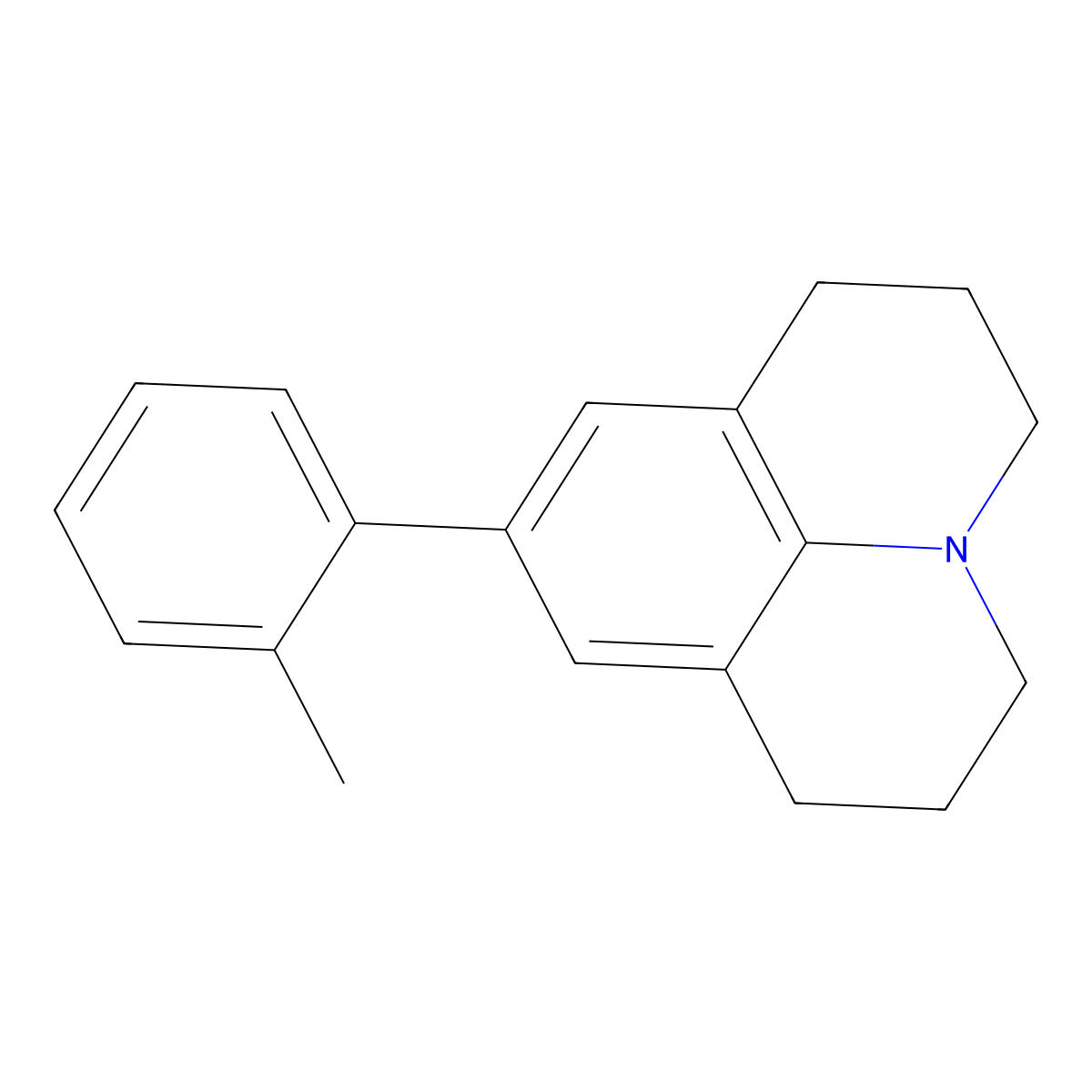 2,3,6,7-Tetrahydro-9-(2-methylphenyl)-1H,5H-benzo[ij]quinolizine molecular structure, CAS 1194820-02-4