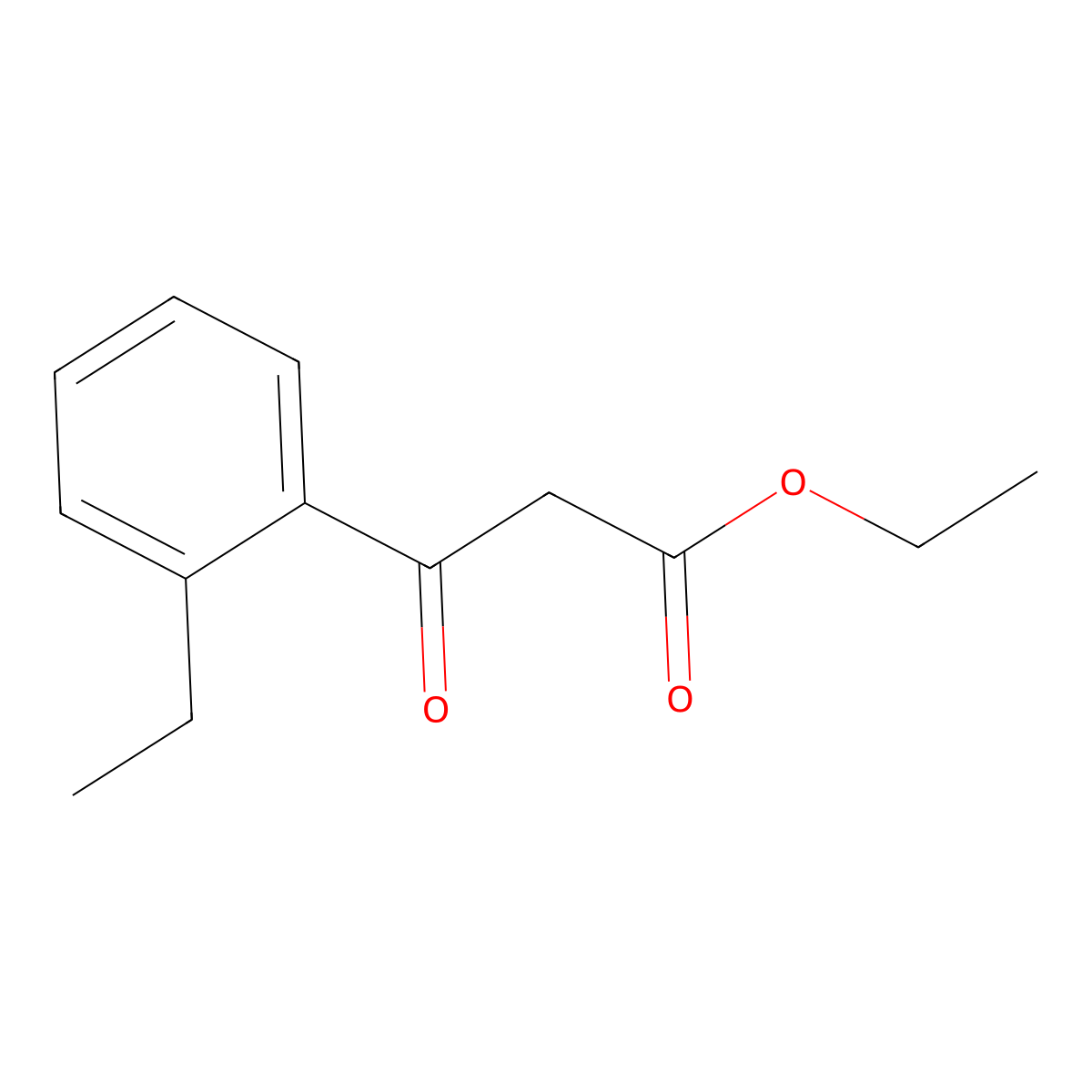 Ethyl (2-ethylbenzoyl)acetate molecular structure, CAS 1194825-75-6