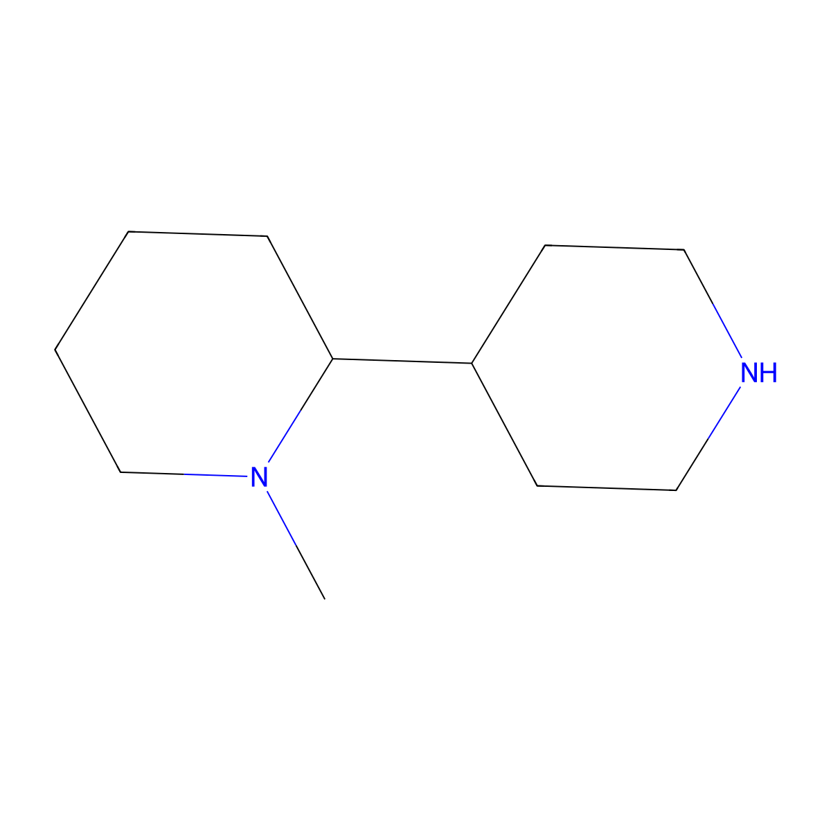 1-Methyl-2,4'-bipiperidine molecular structure, CAS 1194873-52-3