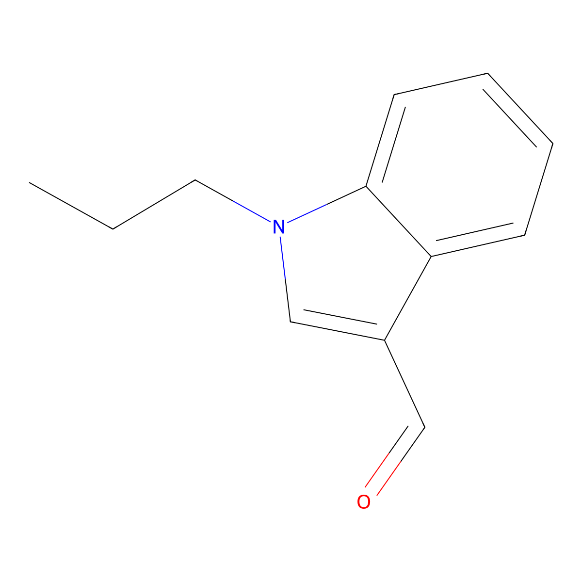 1-Propyl-1H-indole-3-carbaldehyde molecular structure, CAS 119491-08-6