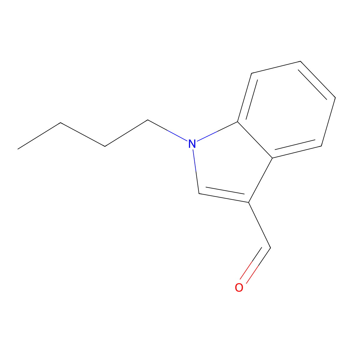 1-butyl-1H-indole-3-carbaldehyde molecular structure, CAS 119491-09-7