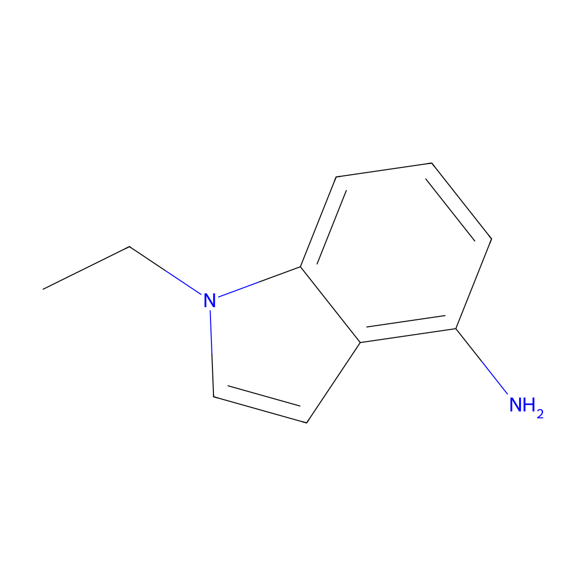 1-Ethyl-1H-indol-4-amine molecular structure, CAS 1194974-09-8