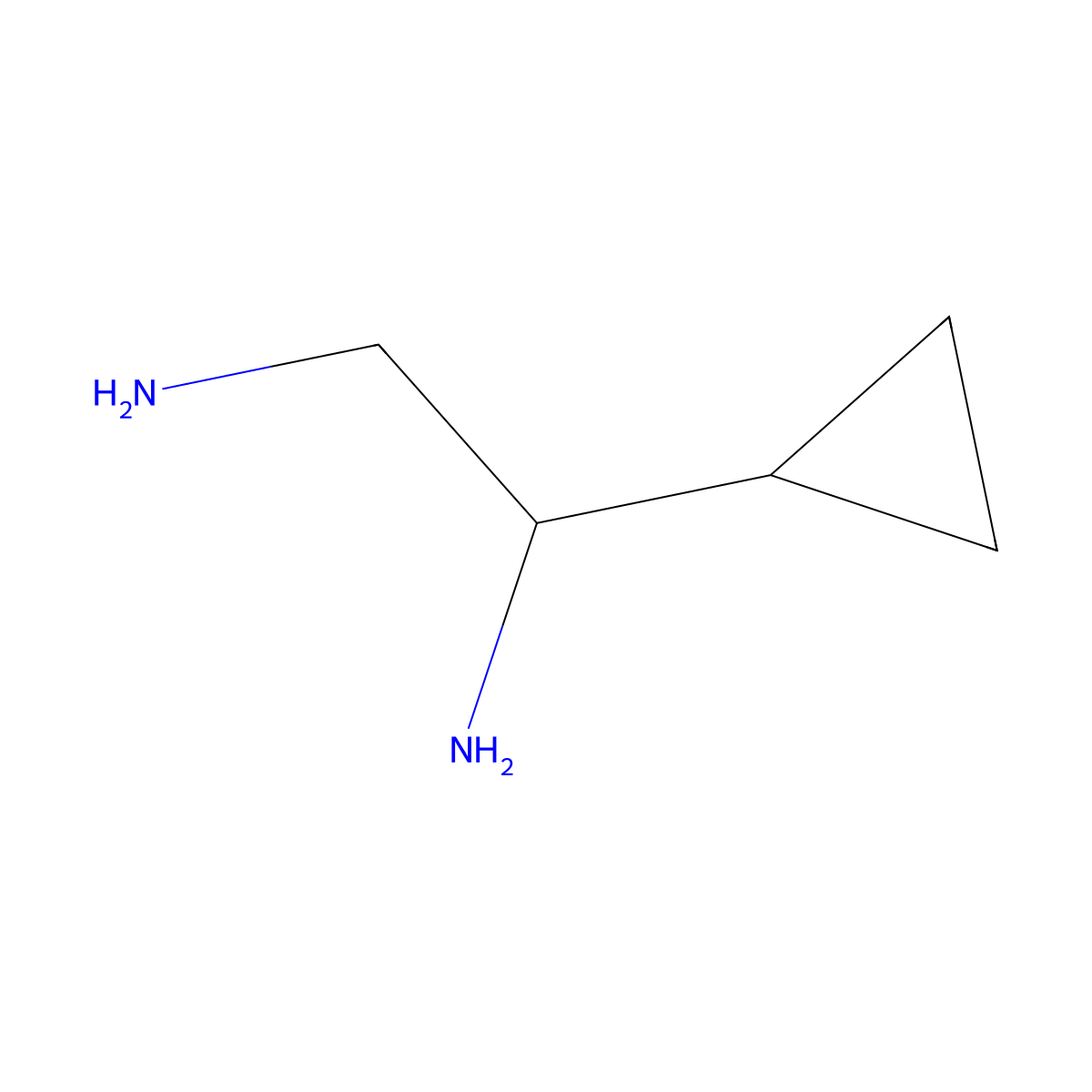 (1S)-1-Cyclopropylethane-1,2-diamine molecular structure, CAS 1194974-25-8