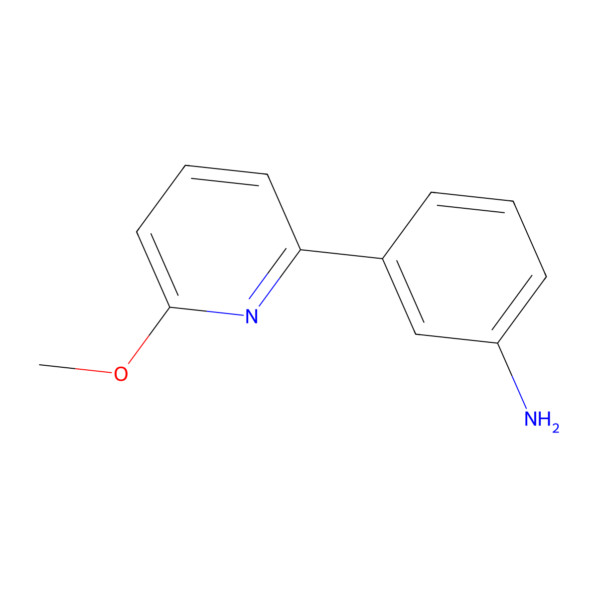 3-(6-Methoxypyridin-2-yl)aniline molecular structure, CAS 1194974-82-7