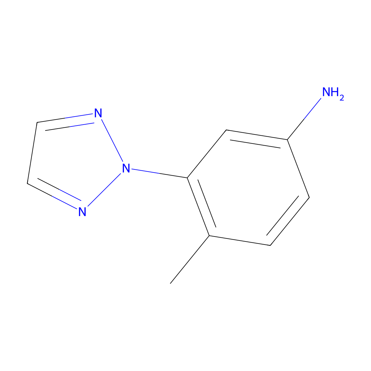 4-Methyl-3-(2h-1,2,3-triazol-2-yl)aniline molecular structure, CAS 1194974-96-3