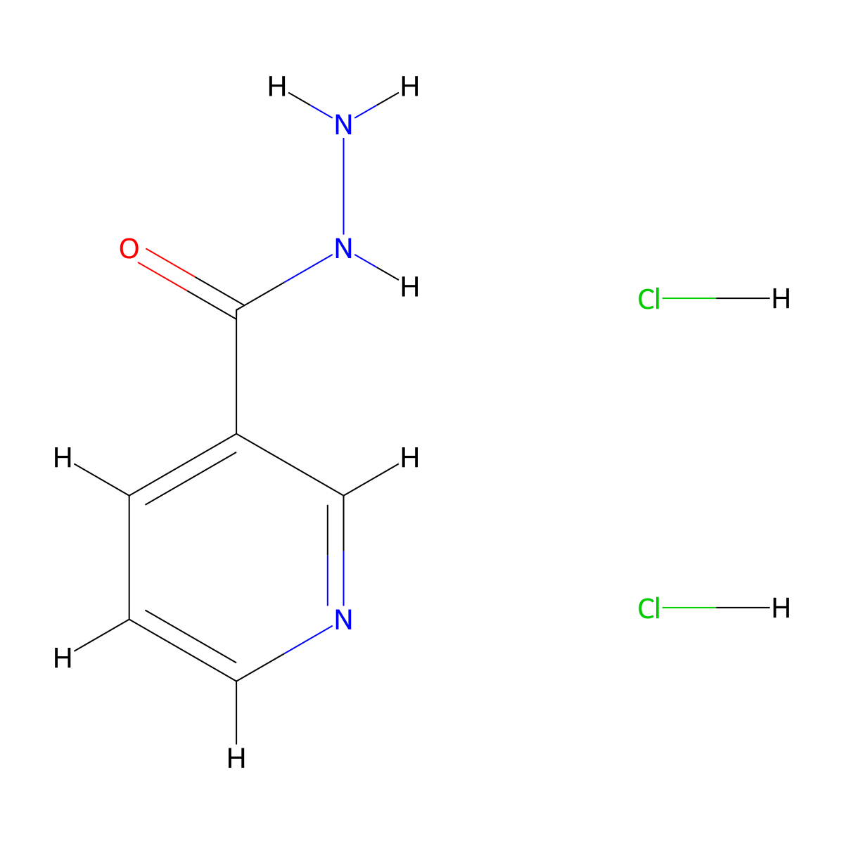 3-(Azaniumylcarbamoyl)pyridinium dichloride molecular structure, CAS 1195-03-5