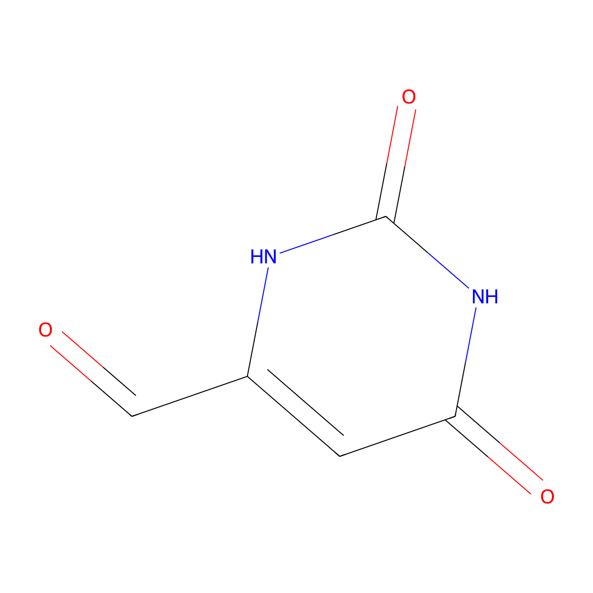 6-Formyluracil molecular structure, CAS 1195-08-0