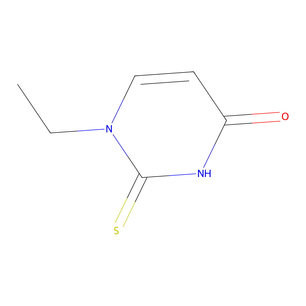 1-Ethyl-2-thiouracil molecular structure, CAS 1195-10-4