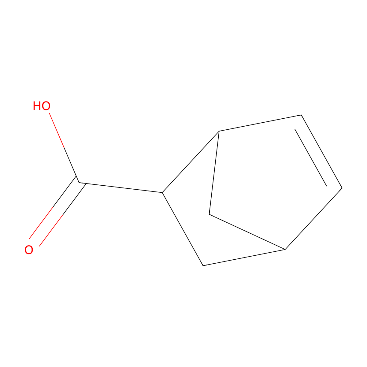 (1R,2R,4R)-bicyclo[2.2.1]hept-5-ene-2-carboxylic acid molecular structure, CAS 1195-12-6