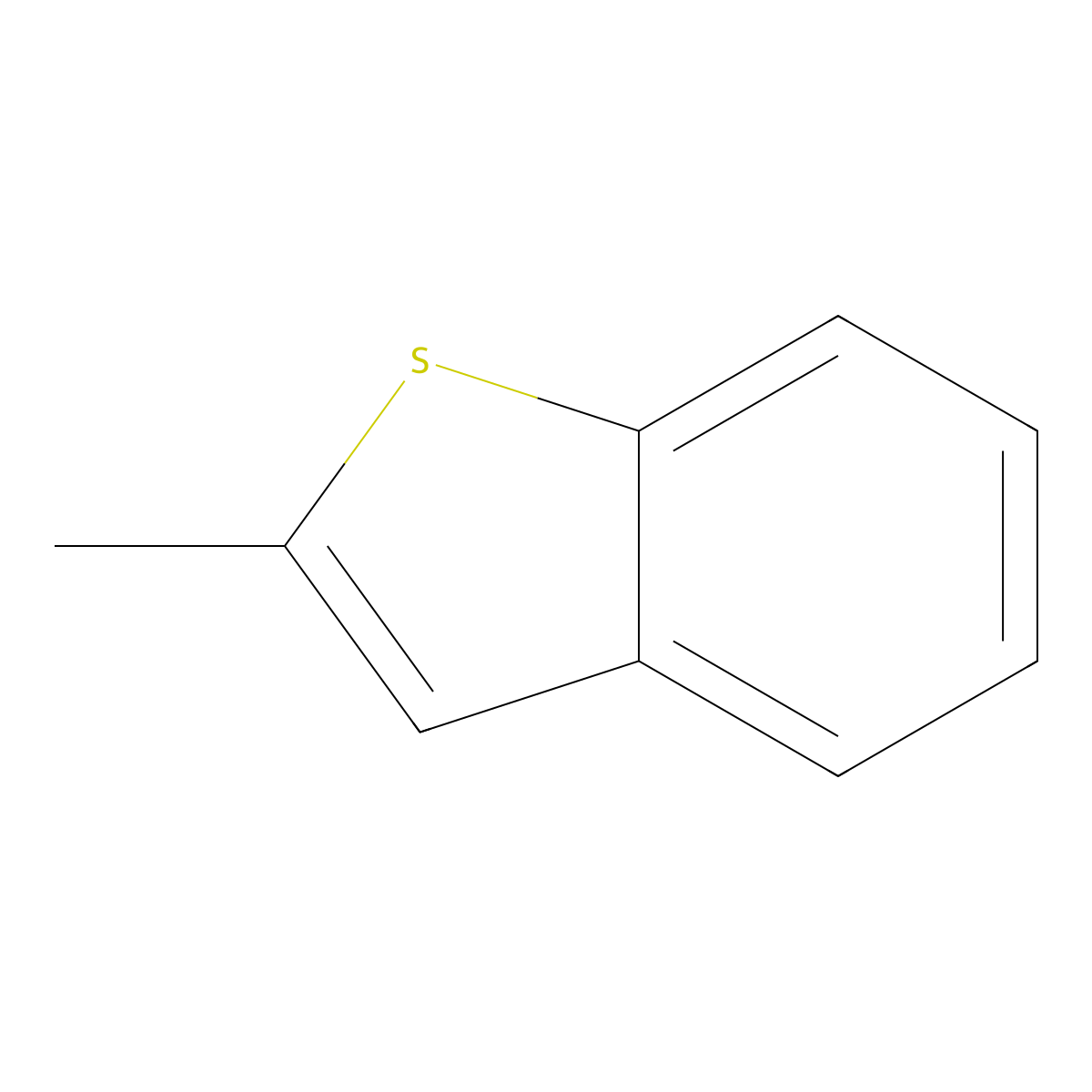 2-Methylbenzo(b)thiophene molecular structure, CAS 1195-14-8