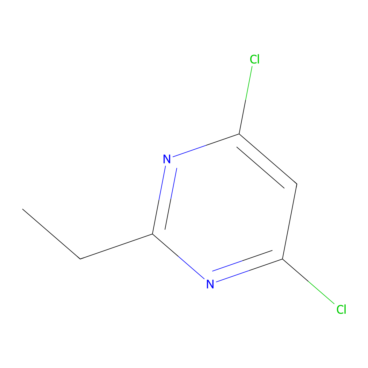 4,6-Dichloro-2-ethylpyrimidine molecular structure, CAS 1195-34-2