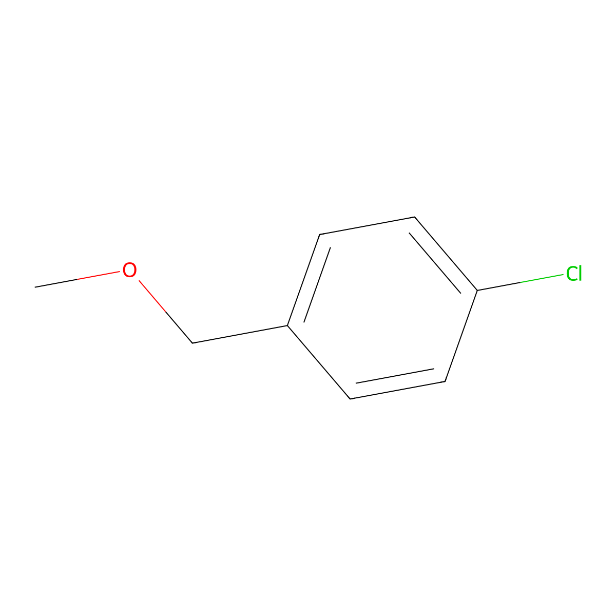 1-Chloro-4-(methoxymethyl)benzene molecular structure, CAS 1195-44-4