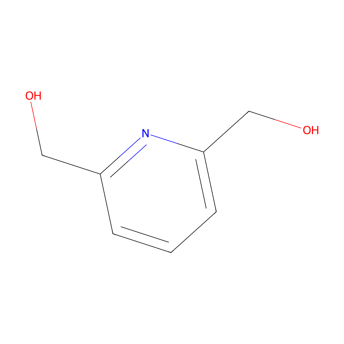 2,6-Pyridinedimethanol molecular structure, CAS 1195-59-1