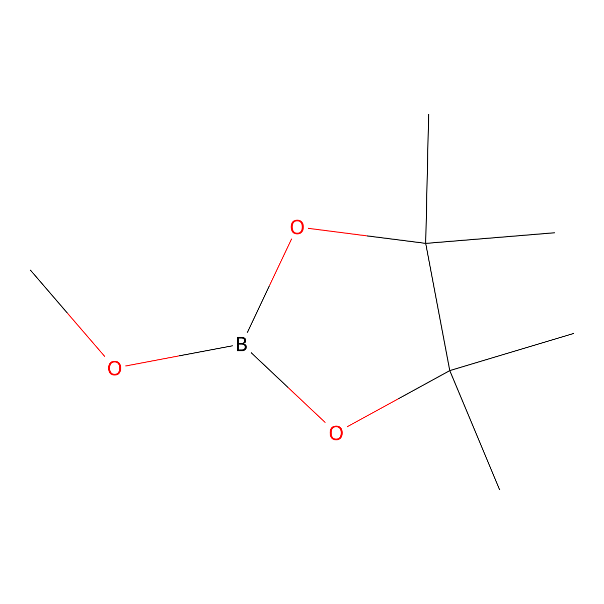 2-Methoxy-4,4,5,5-tetramethyl-1,3,2-dioxaborolane molecular structure, CAS 1195-66-0