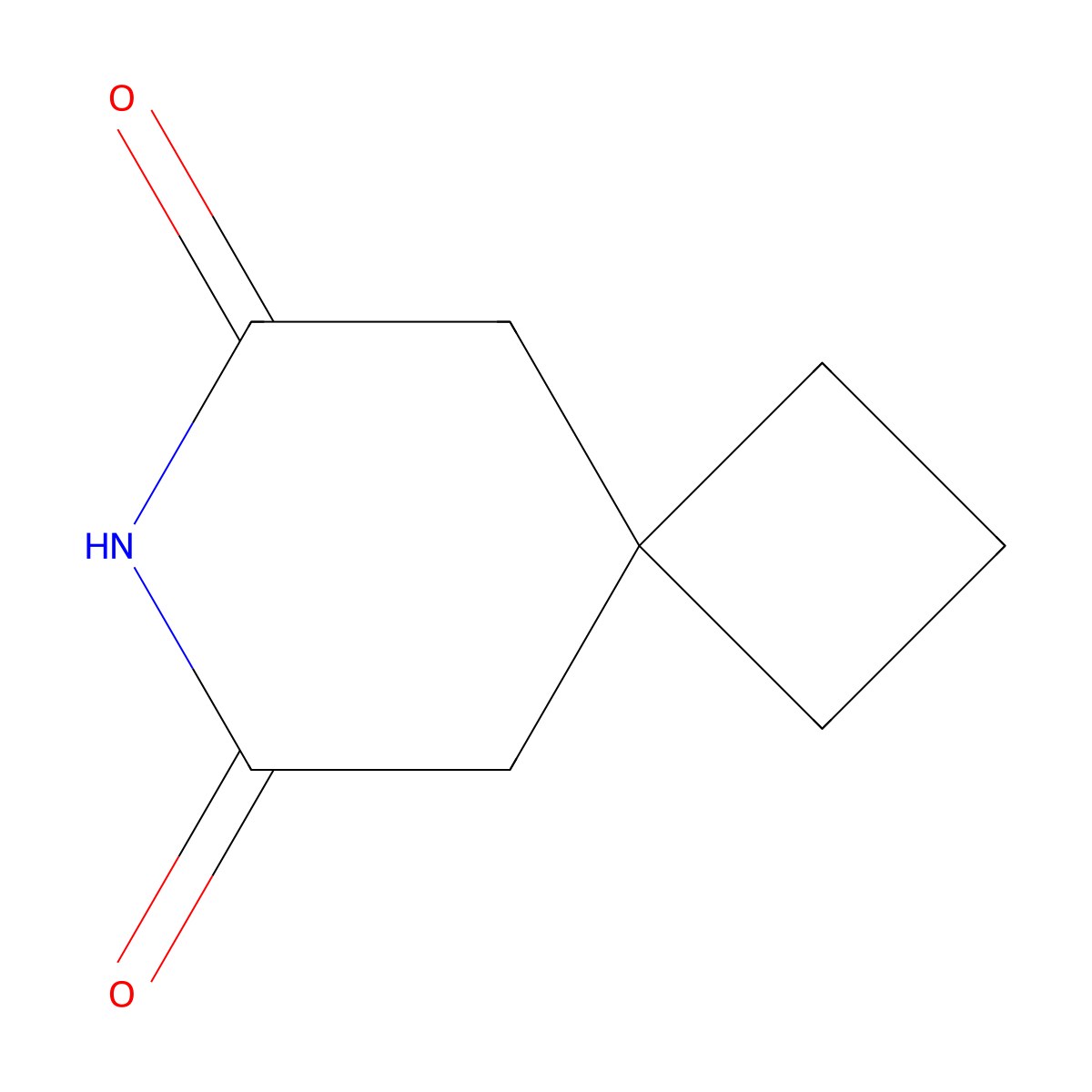 7-Azaspiro[3.5]nonane-6,8-dione molecular structure, CAS 1195-86-4