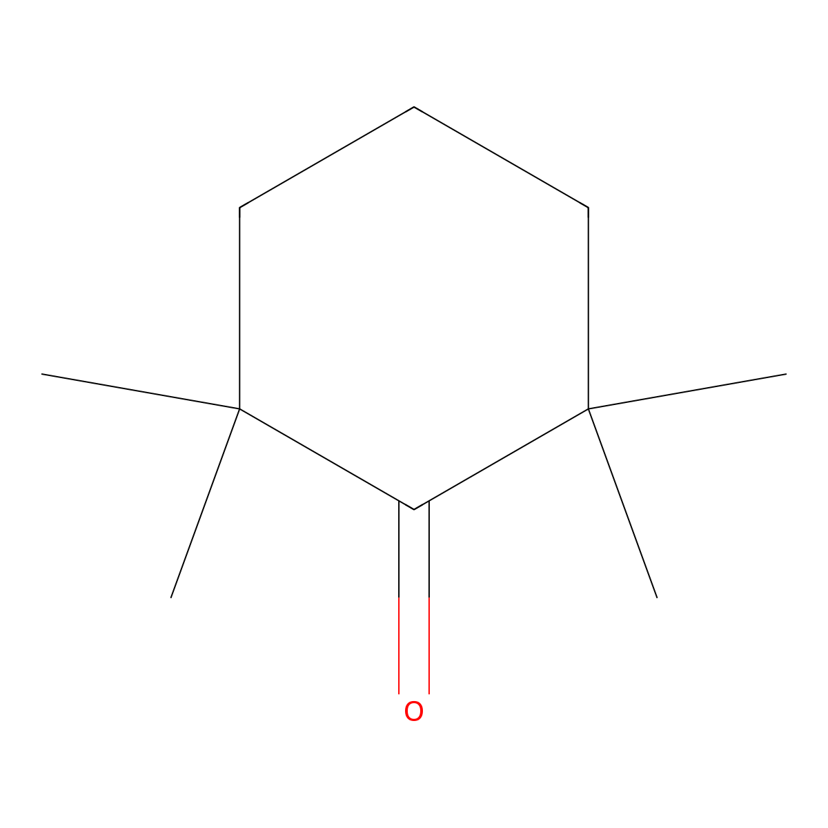2,2,6,6-Tetramethylcyclohexanone molecular structure, CAS 1195-93-3
