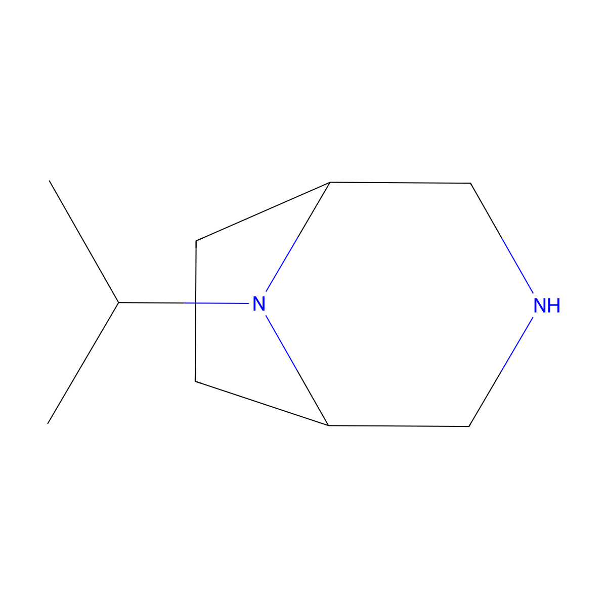 8-(Propan-2-yl)-3,8-diazabicyclo[3.2.1]octane molecular structure, CAS 1195064-96-0