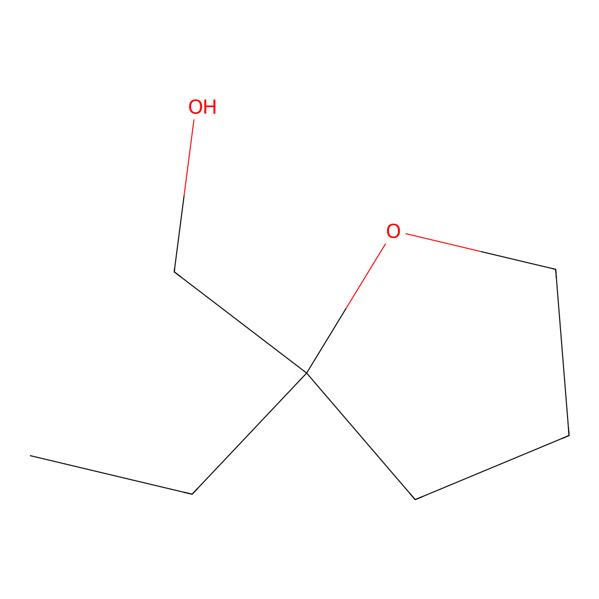 (2-Ethyloxolan-2-yl)methanol molecular structure, CAS 1195131-12-4