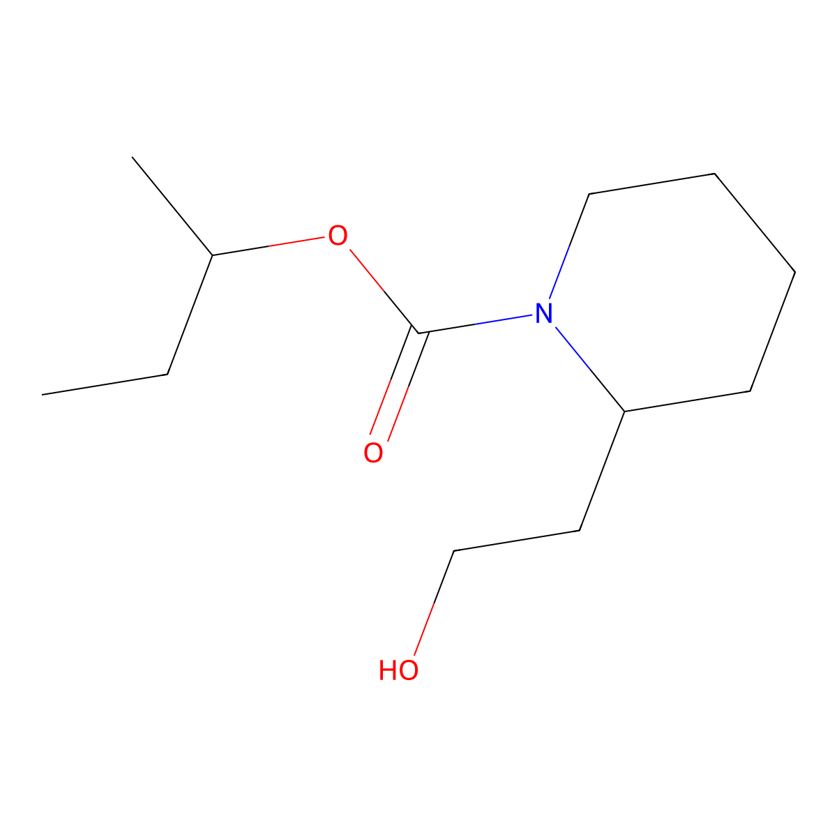 Icaridin molecular structure, CAS 119515-38-7