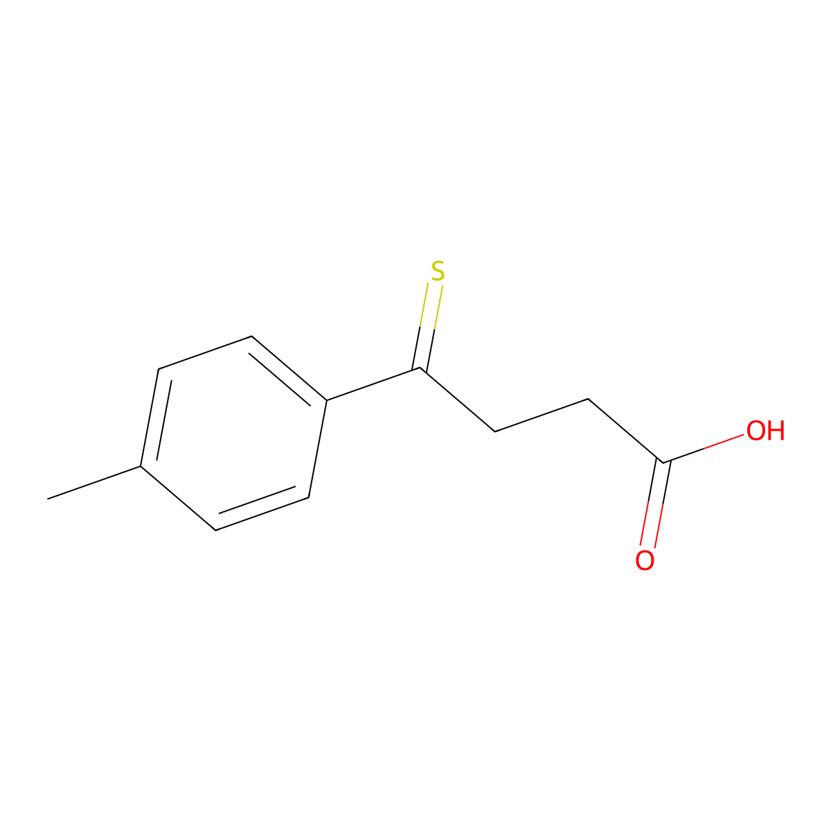 4-Thioxo-4-(p-tolyl)butanoic acid molecular structure, CAS 1195164-29-4