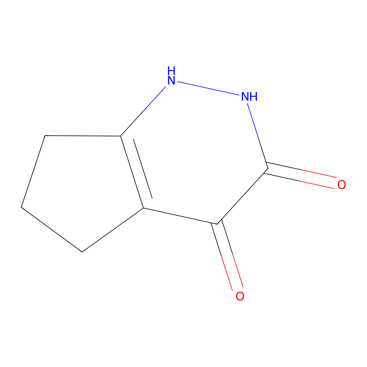1H,2H,3H,4H,5H,6H,7H-cyclopenta[c]pyridazine-3,4-dione molecular structure, CAS 1195168-04-7