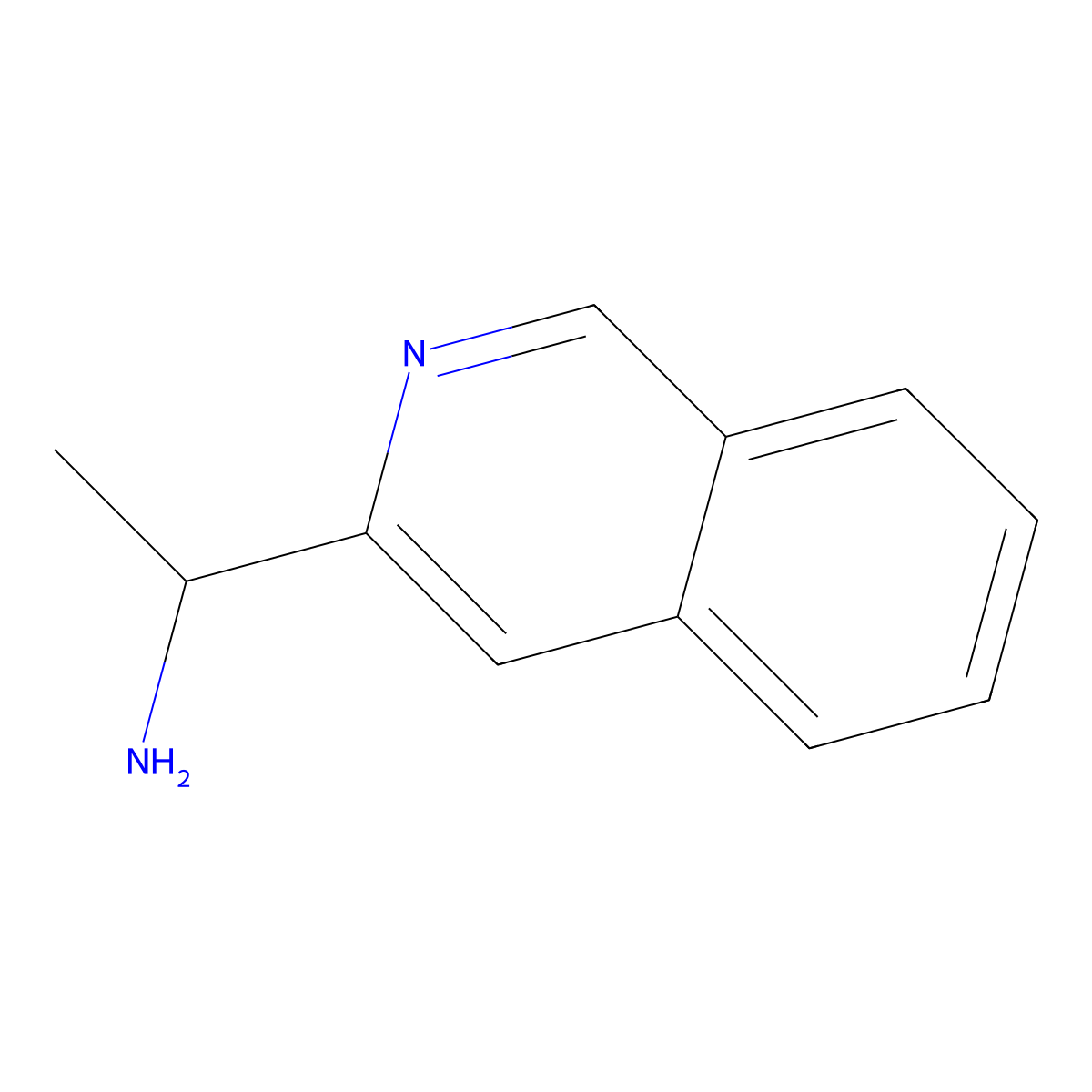 1-(Isoquinolin-3-yl)ethan-1-amine molecular structure, CAS 1195175-12-2