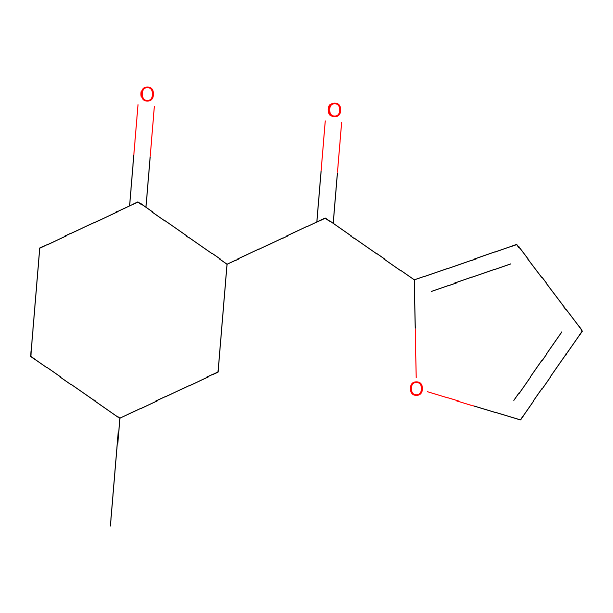 2-(Furan-2-carbonyl)-4-methylcyclohexan-1-one molecular structure, CAS 1195194-06-9