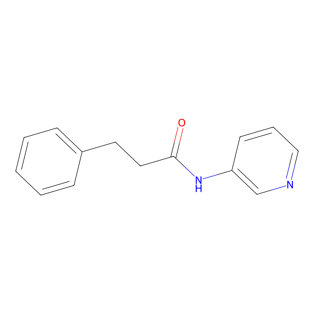 3-phenyl-N-pyridin-3-ylpropanamide molecular structure, CAS 119520-49-9
