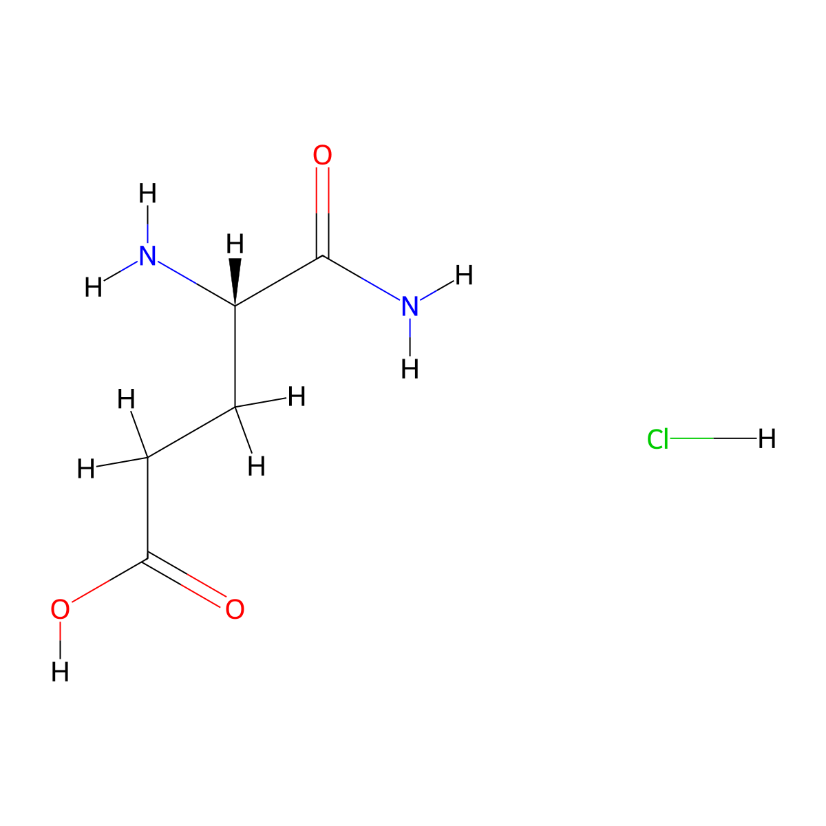 H-Glu-NH2 hcl molecular structure, CAS 1195209-18-7