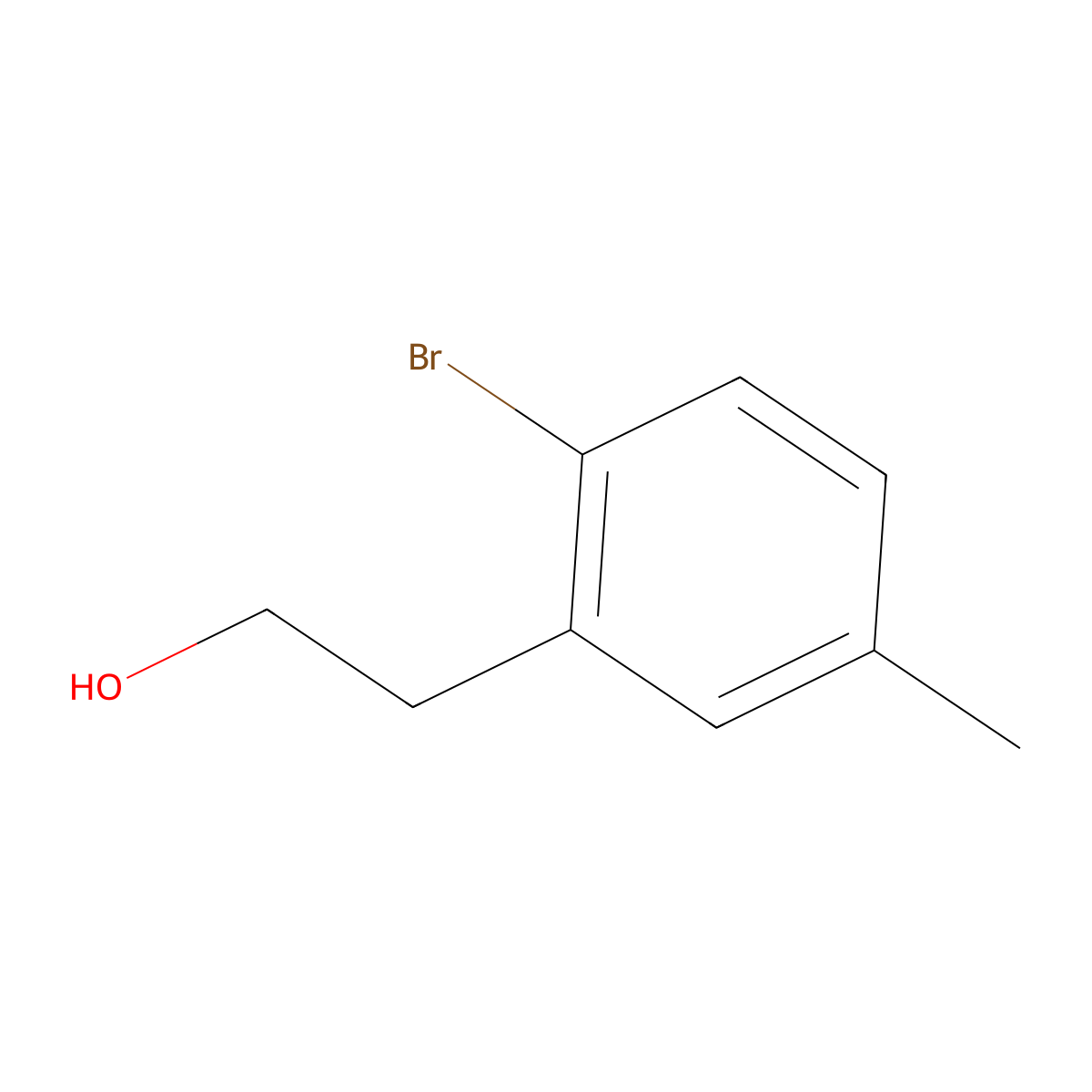 2-(2-Bromo-5-methylphenyl)ethanol molecular structure, CAS 1195212-99-7