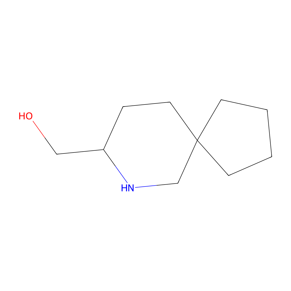 {7-Azaspiro[4.5]decan-8-yl}methanol molecular structure, CAS 1195235-60-9