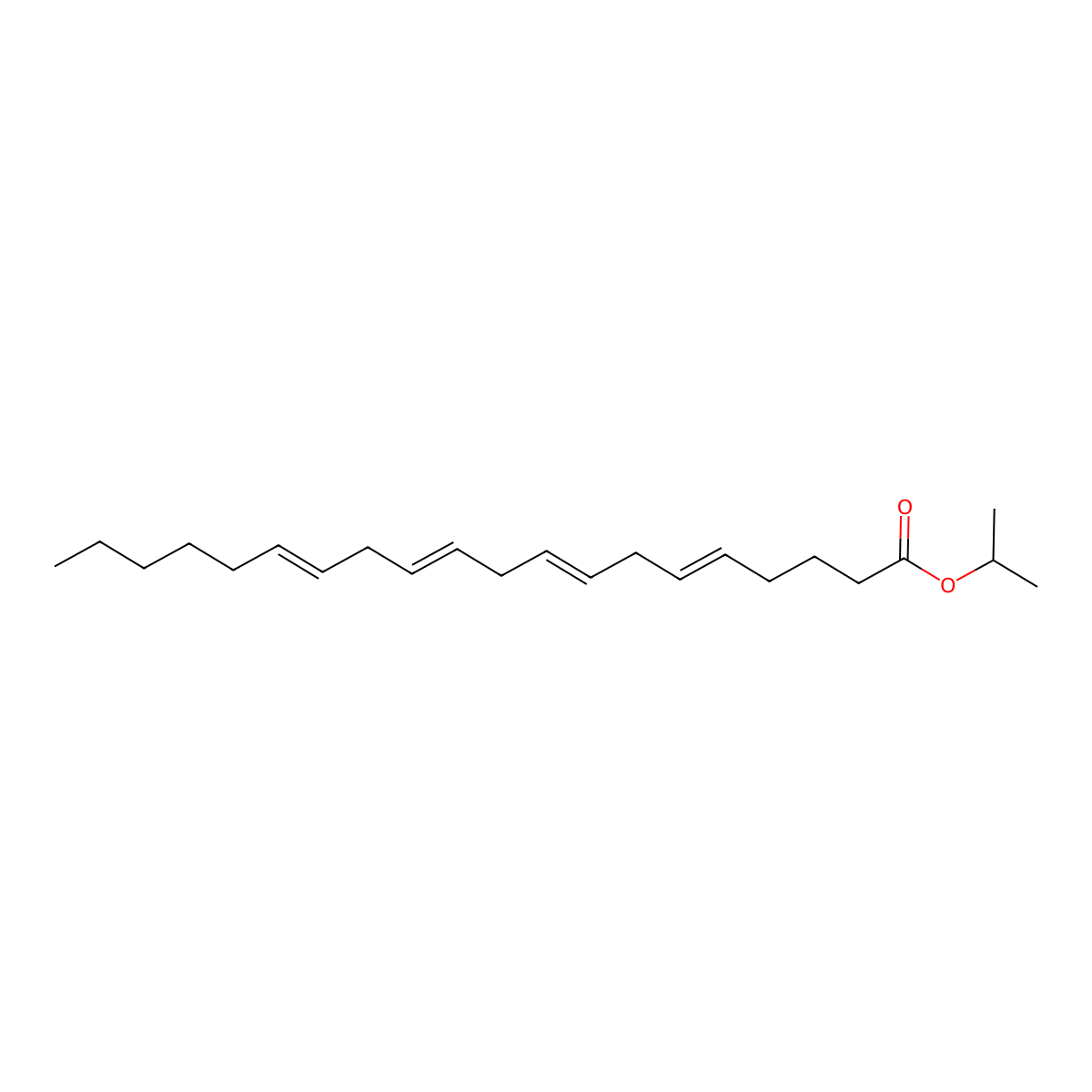 Propan-2-yl Icosa-5,8,11,14-tetraenoate molecular structure, CAS 119524-26-4
