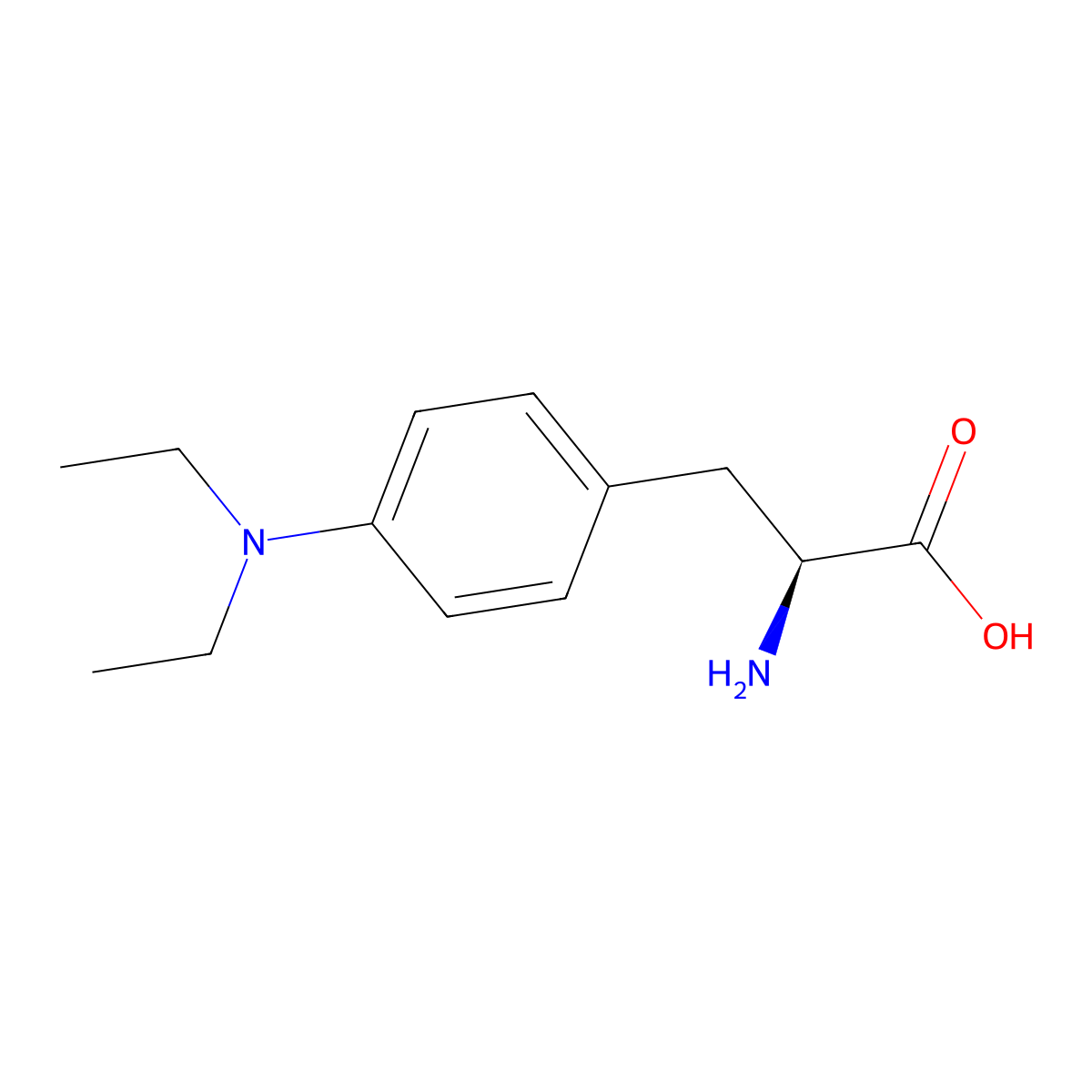 H-L-Phe(4-NEt2)-OH molecular structure, CAS 1195260-99-1
