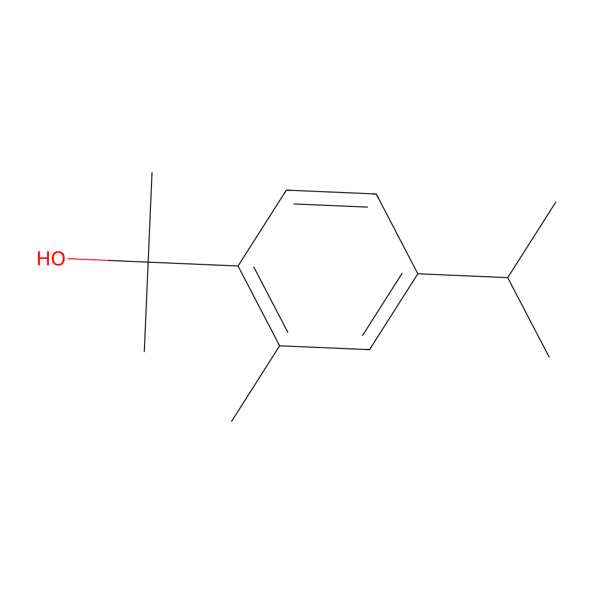 2-(4-Isopropyl-2-methylphenyl)propan-2-ol molecular structure, CAS 1195293-53-8