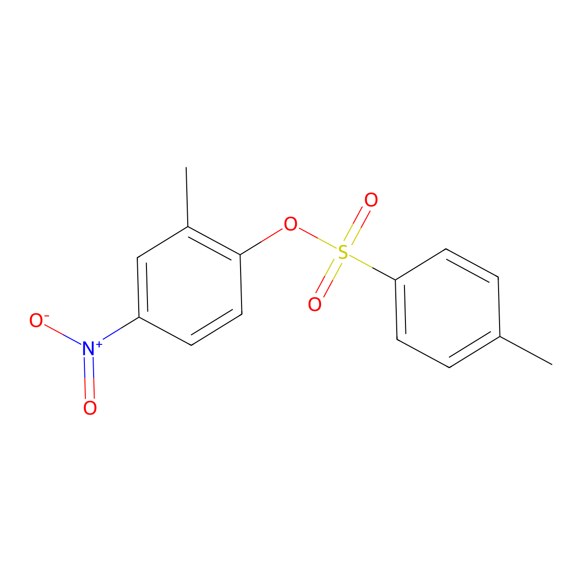 2-Methyl-4-nitrophenyl 4-methylbenzene-1-sulfonate molecular structure, CAS 1195382-21-8