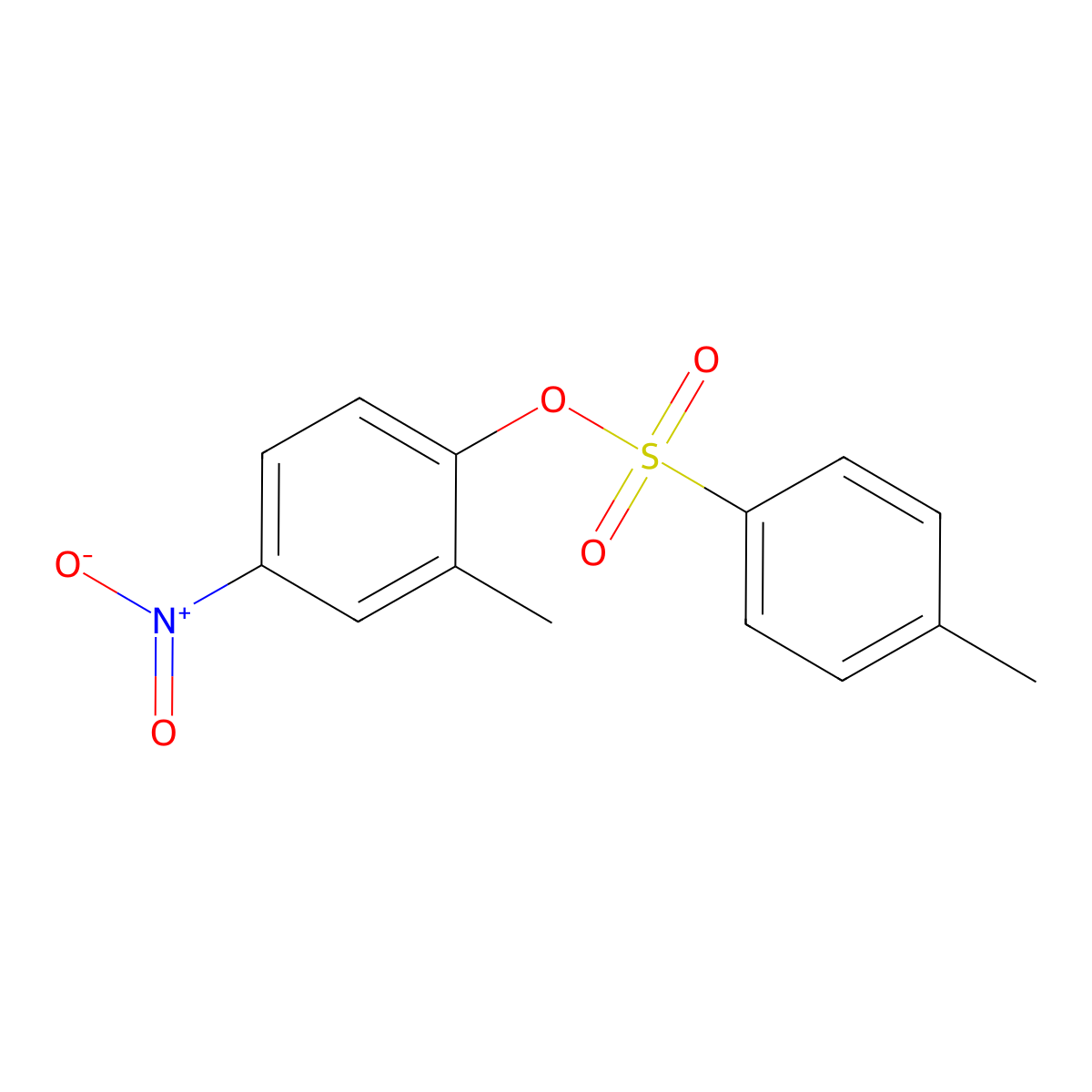 2-Methyl-4-nitrophenyl 4-methylbenzene-1-sulfonate molecular structure, CAS 1195382-21-8