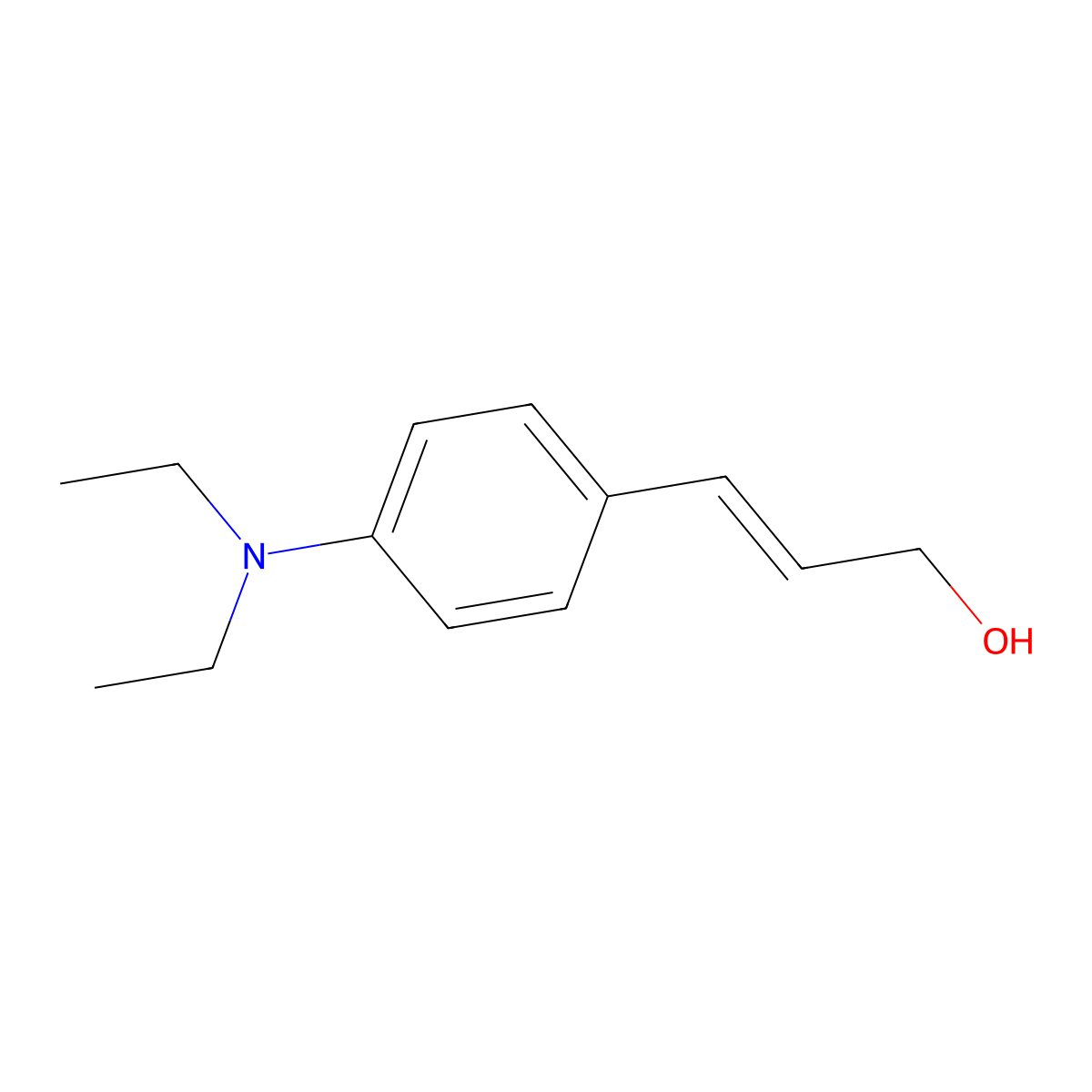 3-[4-(Diethylamino)phenyl]prop-2-en-1-ol molecular structure, CAS 119539-85-4