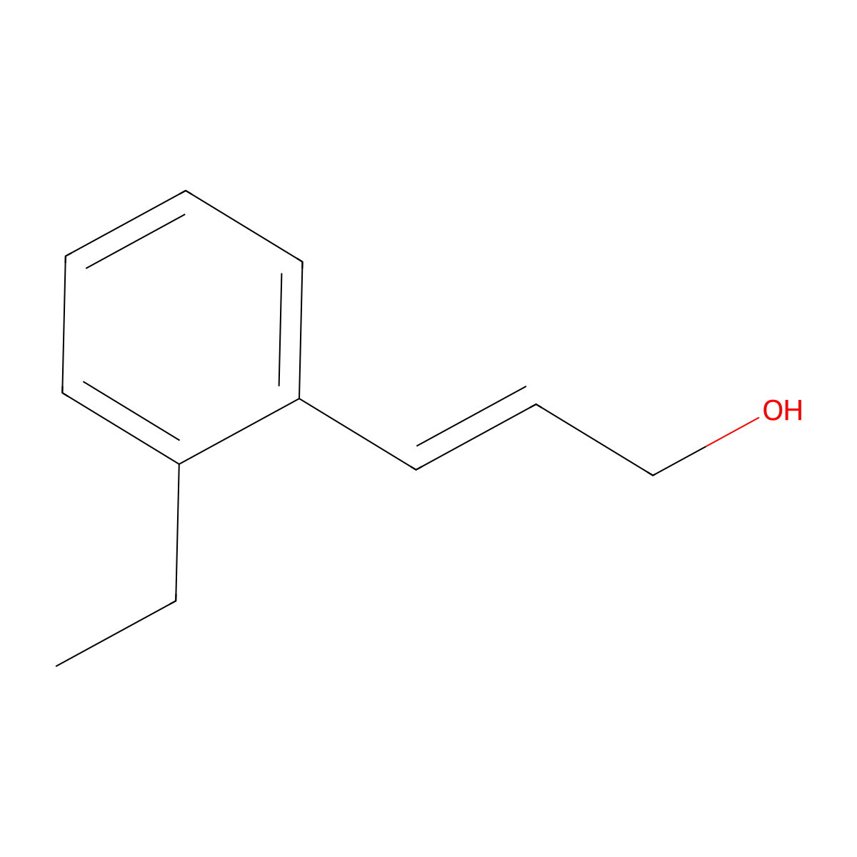3-(2-Ethylphenyl)prop-2-en-1-ol molecular structure, CAS 1195411-19-8