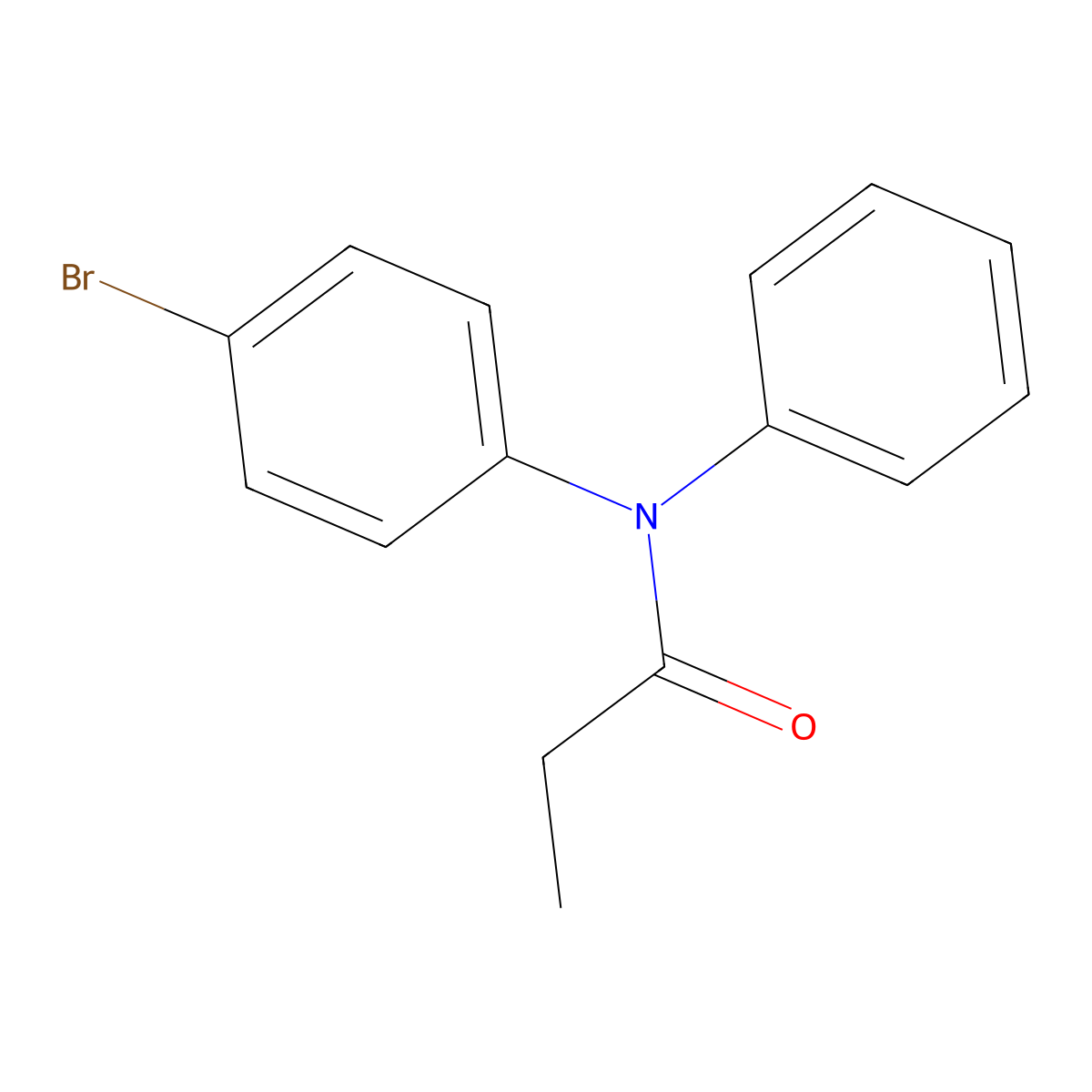 N-(4-Bromophenyl)-N-phenylpropanamide molecular structure, CAS 1195424-21-5