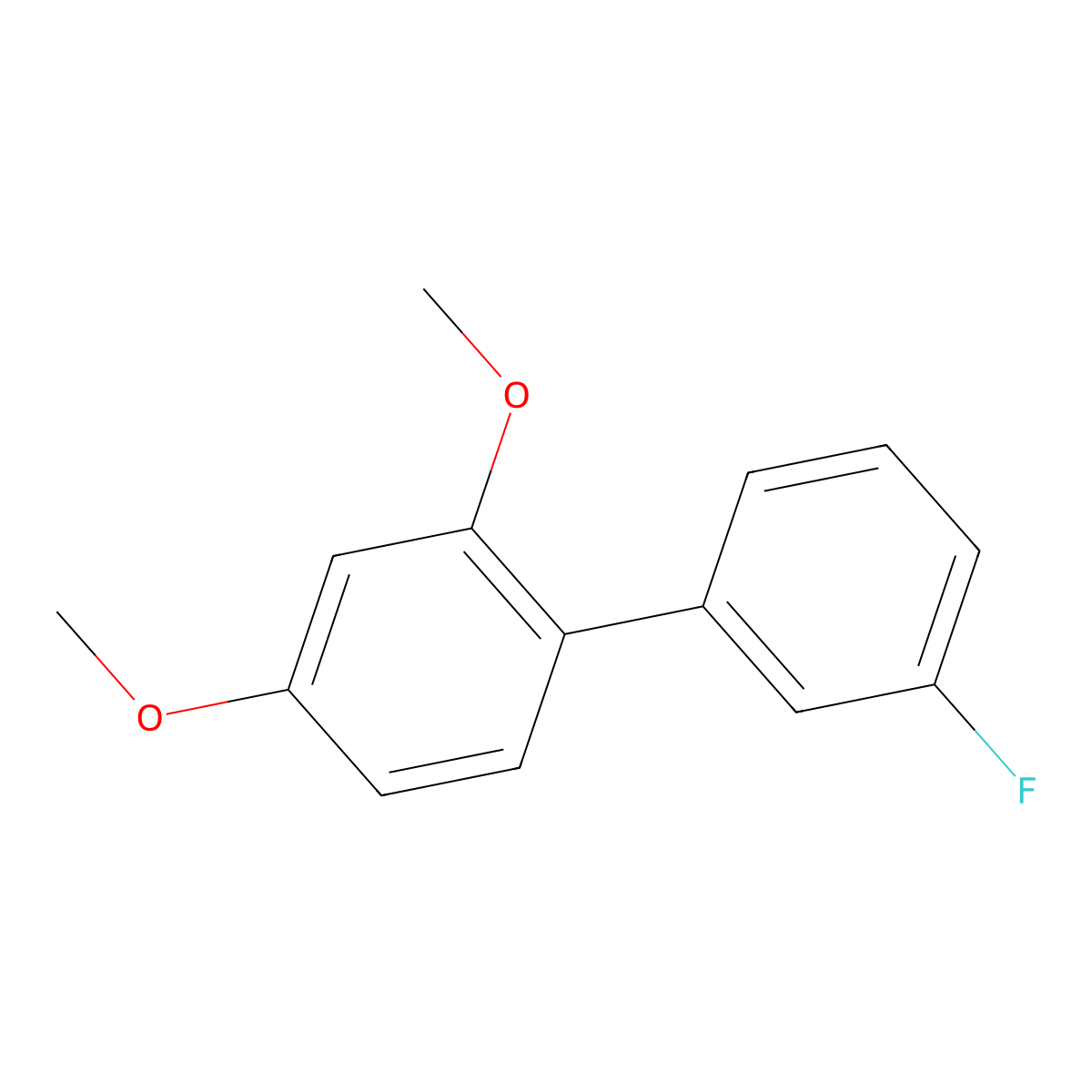 3'-Fluoro-2,4-dimethoxybiphenyl molecular structure, CAS 1195433-17-0