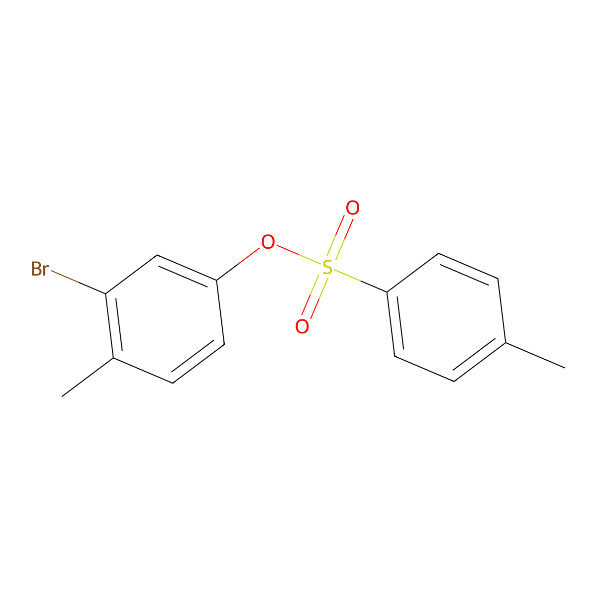 3-Bromo-4-methylphenyl 4-methylbenzene-1-sulfonate molecular structure, CAS 1195480-52-4