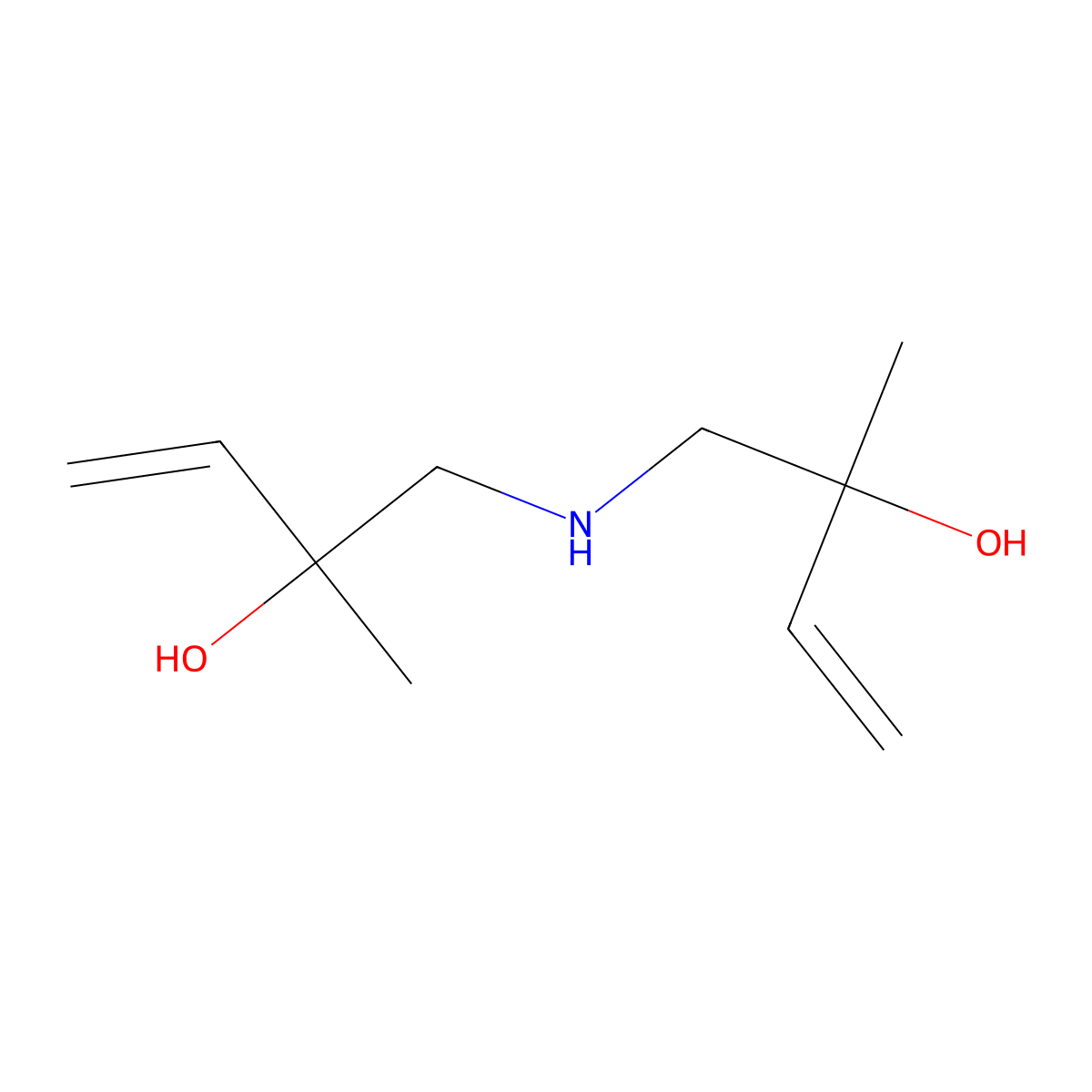 1-[(2-Hydroxy-2-methylbut-3-en-1-yl)amino]-2-methylbut-3-en-2-ol molecular structure, CAS 1195519-19-7