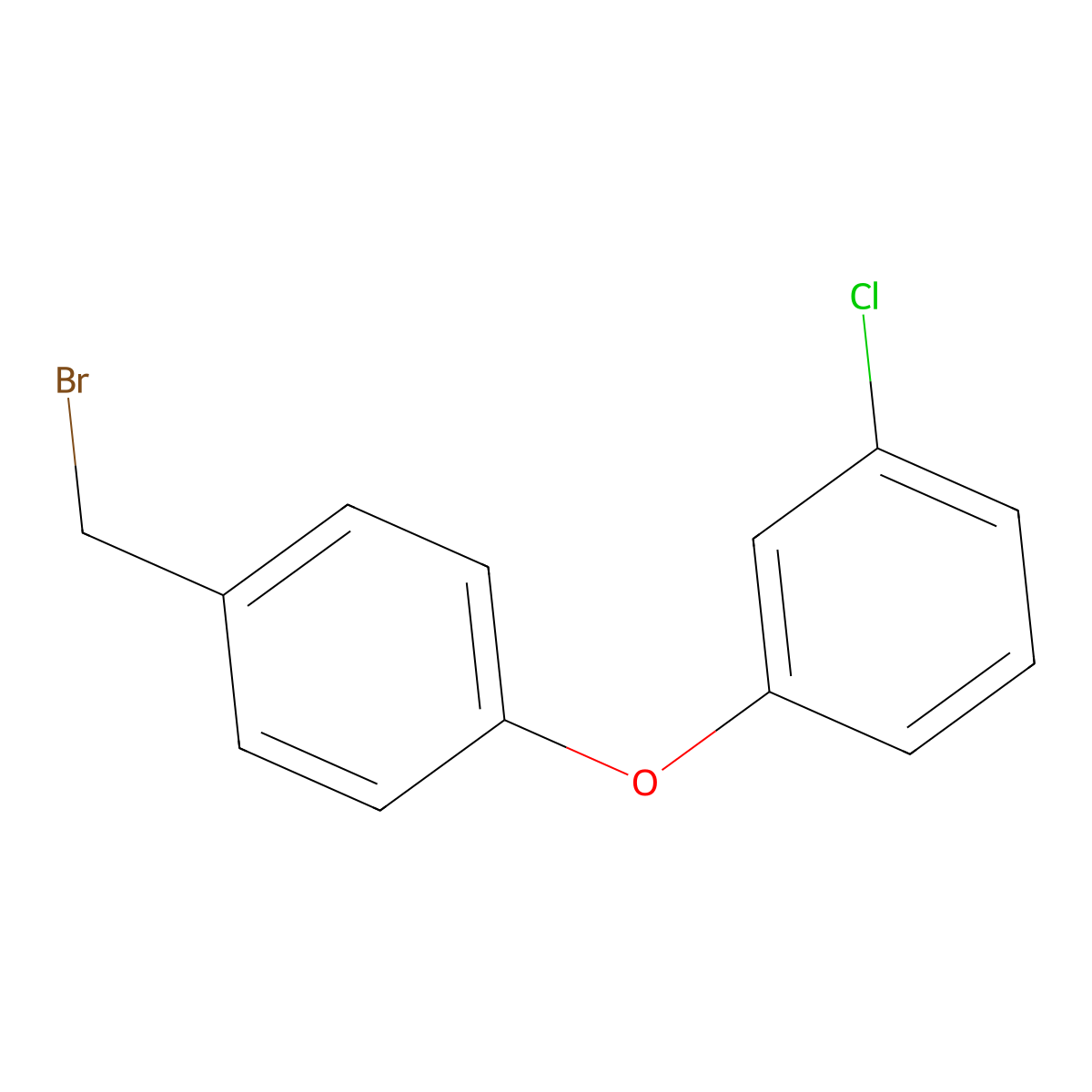 1-[4-(Bromomethyl)phenoxy]-3-chlorobenzene molecular structure, CAS 119552-45-3