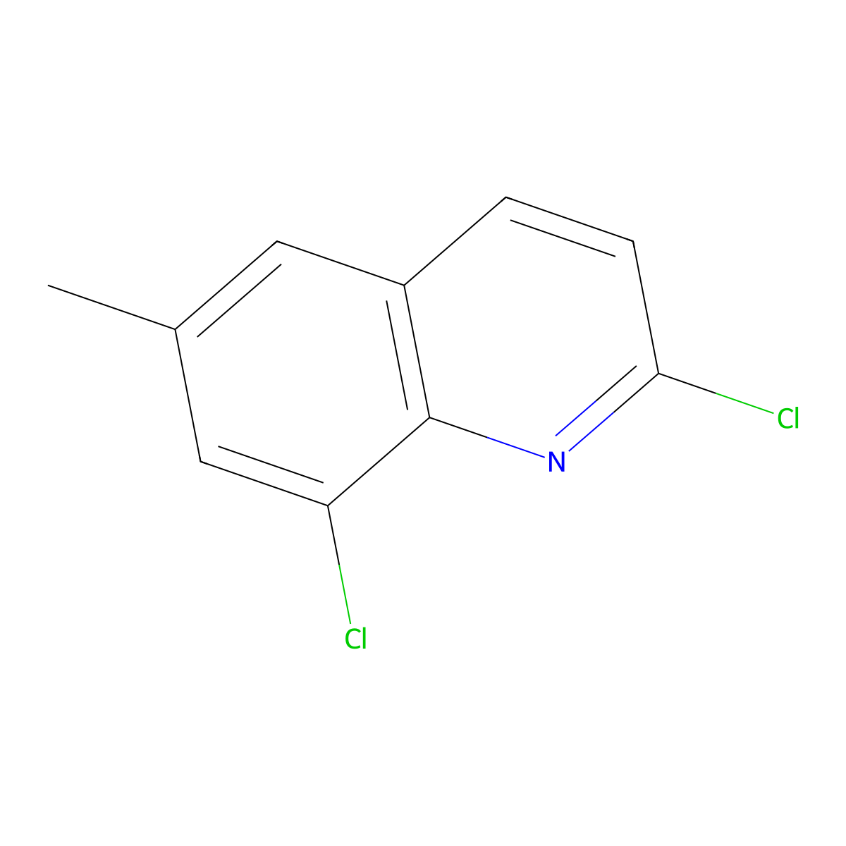 2,8-Dichloro-6-methylquinoline molecular structure, CAS 1195523-25-1