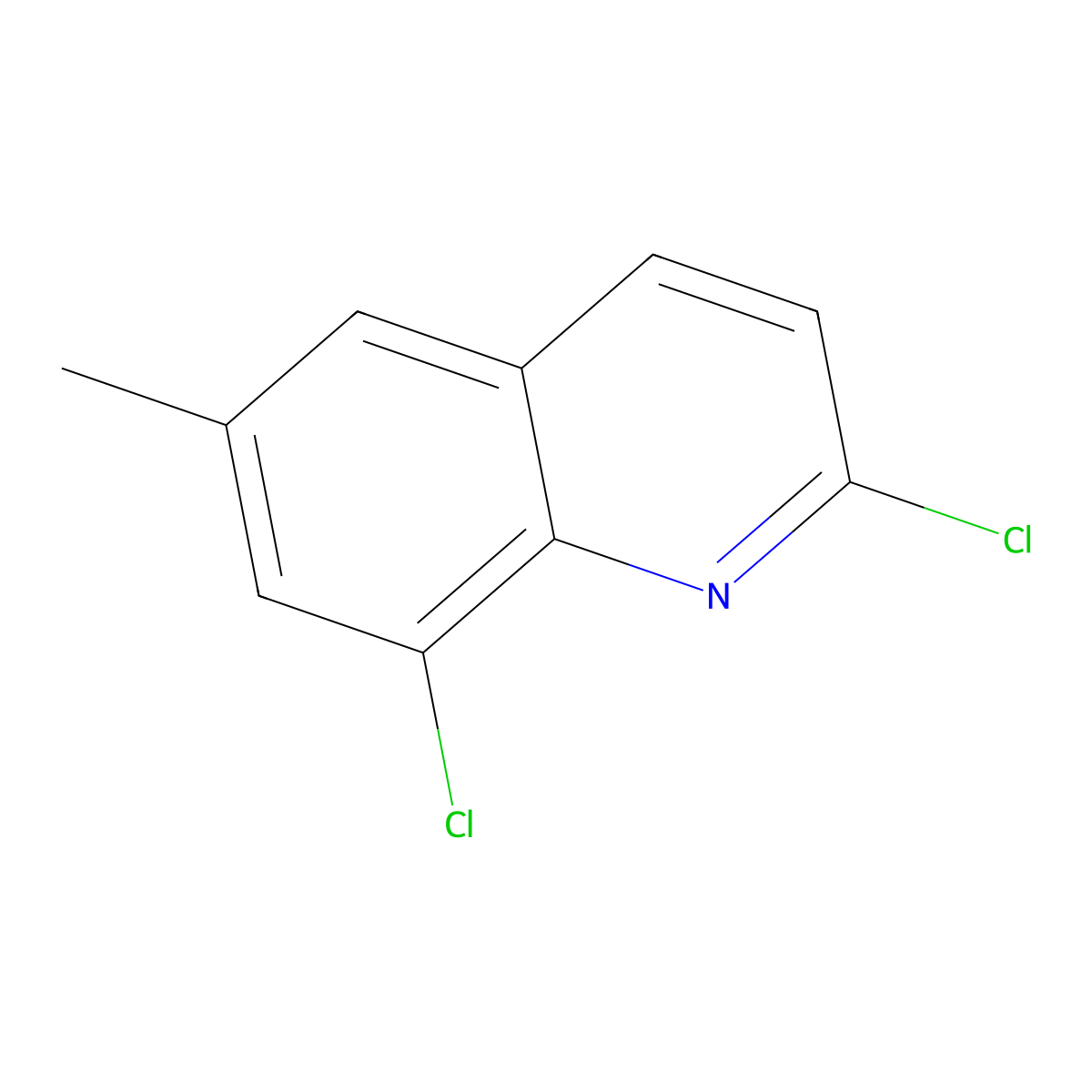 2,8-Dichloro-6-methylquinoline molecular structure, CAS 1195523-25-1