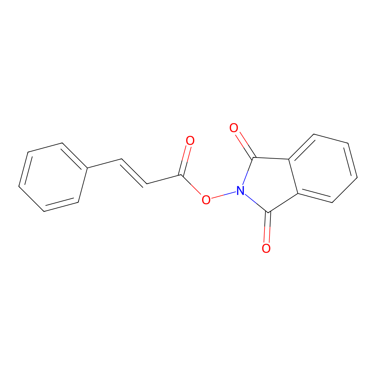1,3-Dioxoisoindolin-2-yl cinnamate molecular structure, CAS 1195529-07-7